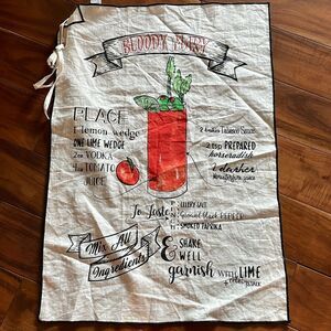 NEW. Shiraleah "BLOODY MARY" TEA TOWEL